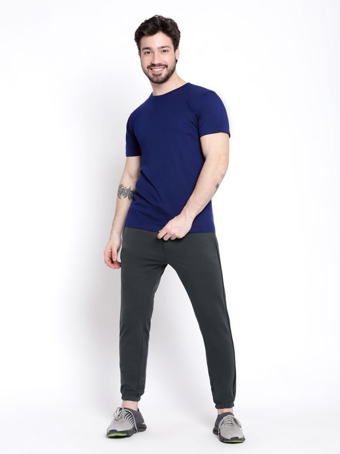 Men's Classic Royal Blue T-Shirt - 100% Cotton, Bio-Washed Comfort - Image 2