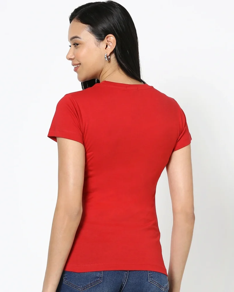Women's Classic Red T-Shirt - Image 3