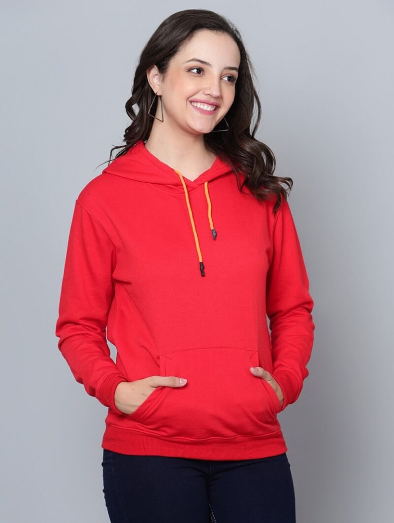 Women's Red Hoodie (Premium Quality)