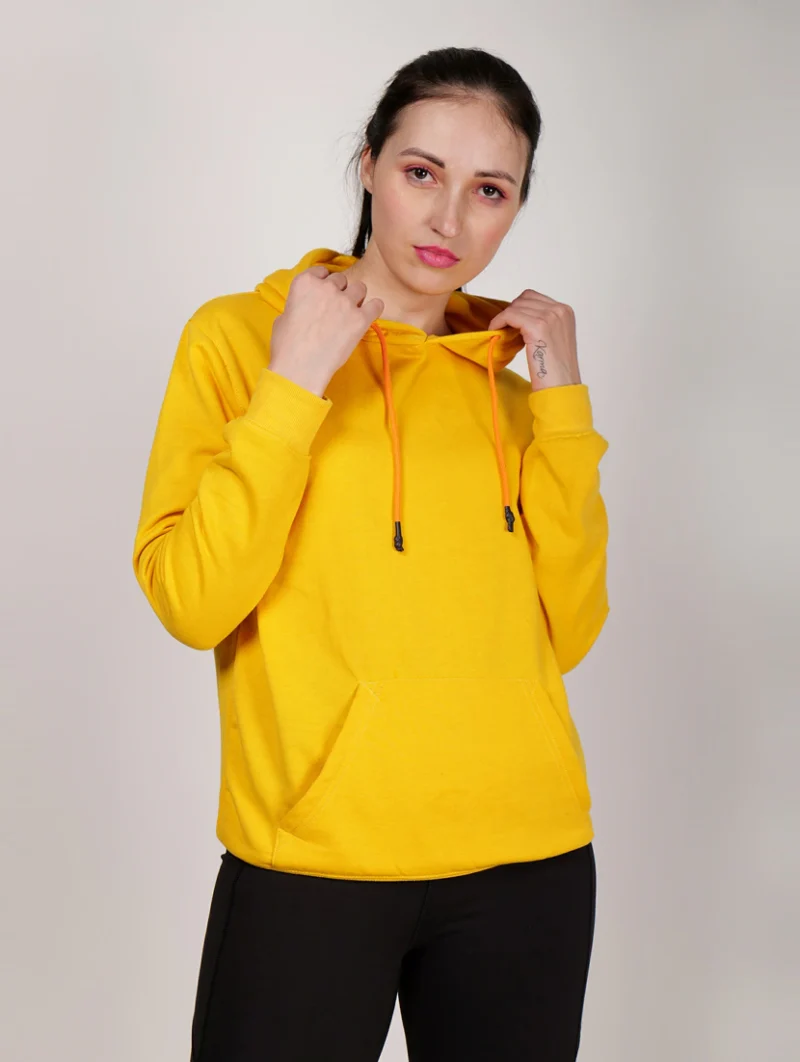 Women's Yellow Hoodie (Premium Quality)