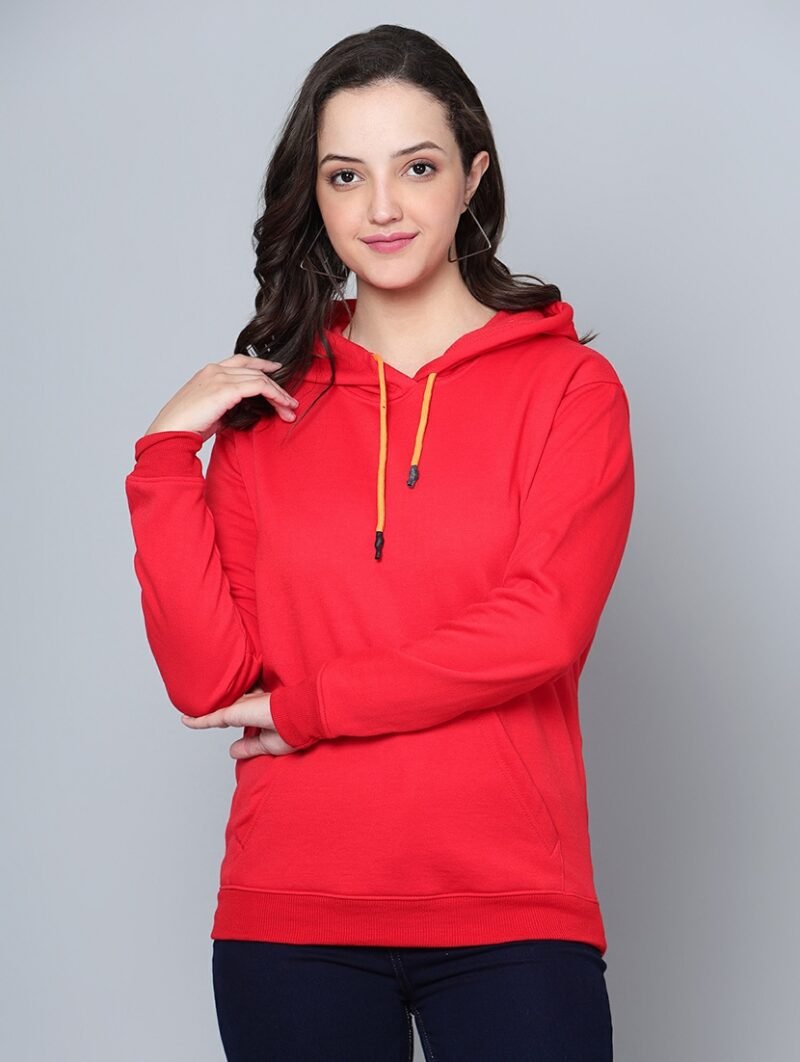 Women's Red Hoodie (Premium Quality) - Image 2