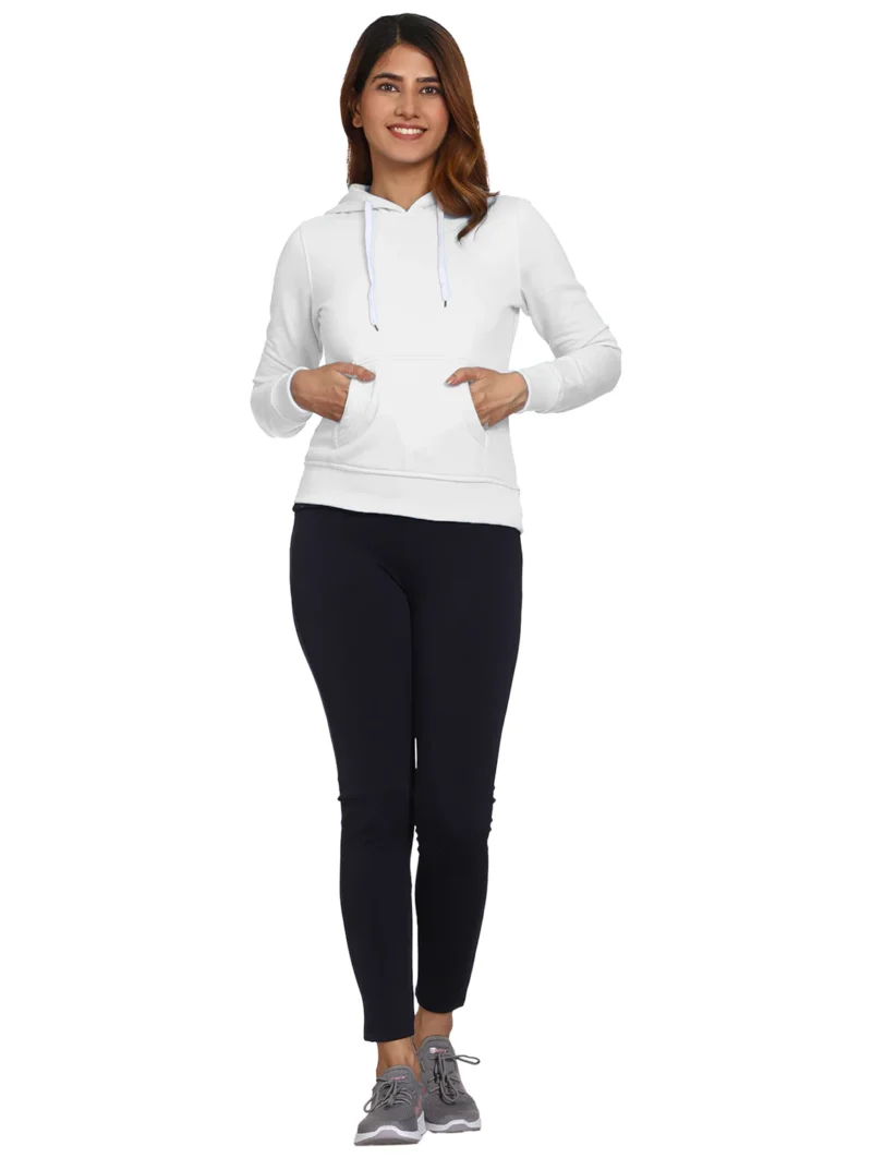 Women's White Hoodie (Premium Quality) - Image 6